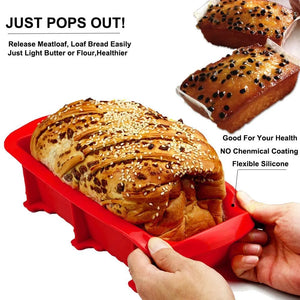 WALFOS Food Grade Non-Stick Silicone Bread Pan