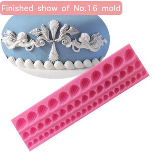 Classical Pattern Silicone Mold for Cake Decorating