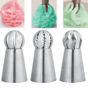 Whip Up Delight: Cream Decoration Mouth Set - 3pcs