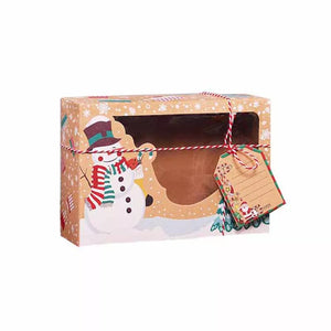 3/6/9/12pcs Kraft Paper Candy Boxes Merry Christmas