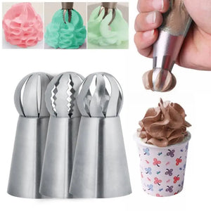 Whip Up Delight: Cream Decoration Mouth Set - 3pcs