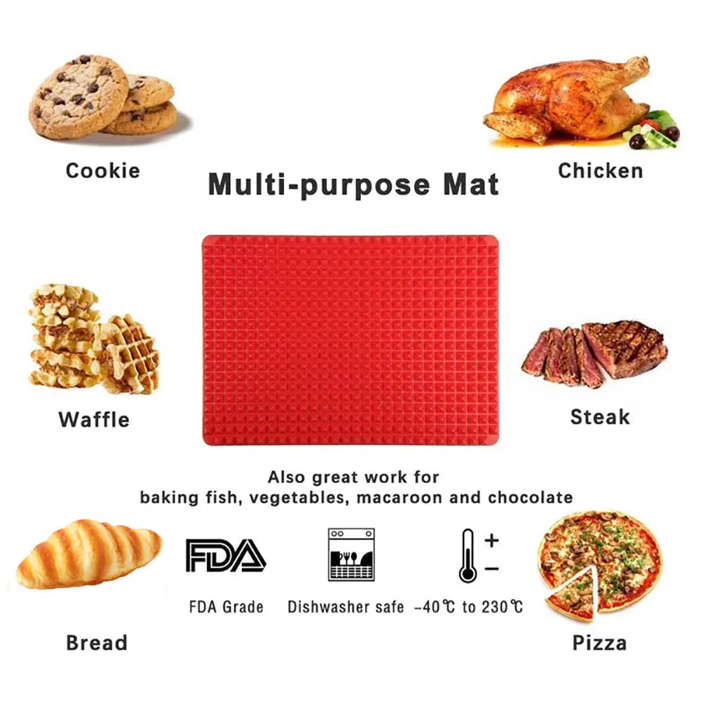 Silicone World Multifunctional BBQ Pizza Mat