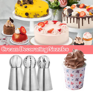 Whip Up Delight: Cream Decoration Mouth Set - 3pcs