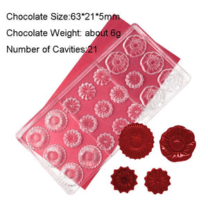 Polycarbonate Chocolate Flowers Mold