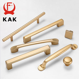 KAK European Style Matte Gold Cabinet Handles