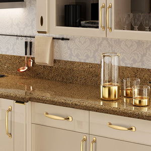 KAK European Style Matte Gold Cabinet Handles