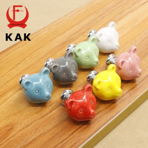 Cute KAK Bears: Ceramic Drawer Knobs