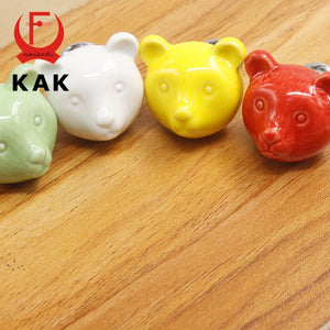 Cute KAK Bears: Ceramic Drawer Knobs