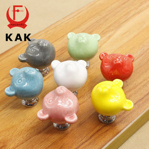 Cute KAK Bears: Ceramic Drawer Knobs