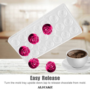 Polycarbonate Chocolate Flowers Mold