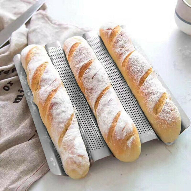 French Bread Magic Carbon Steel Baguette Pan