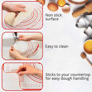 Large Silicone Baking Mat - Your Dough's Best Friend!