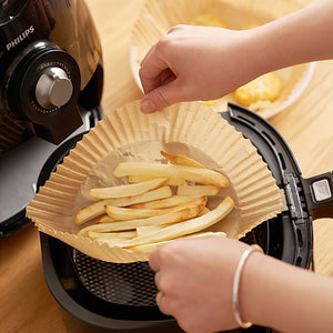 Air Fryer Disposable Paper Liners Non-Stick Round Square